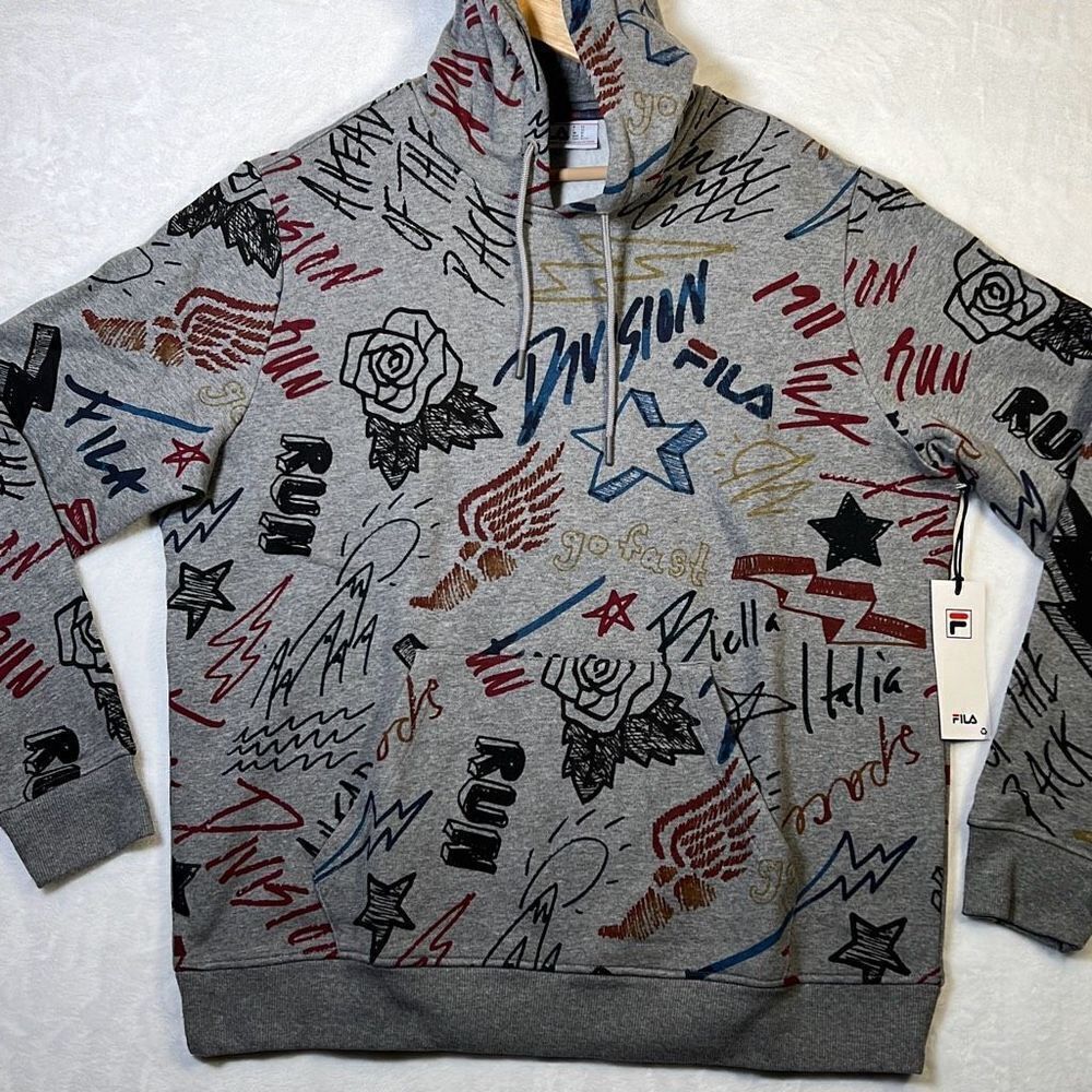 Fila Sanani Graffiti Hoodie-NWT-MEN XL‎